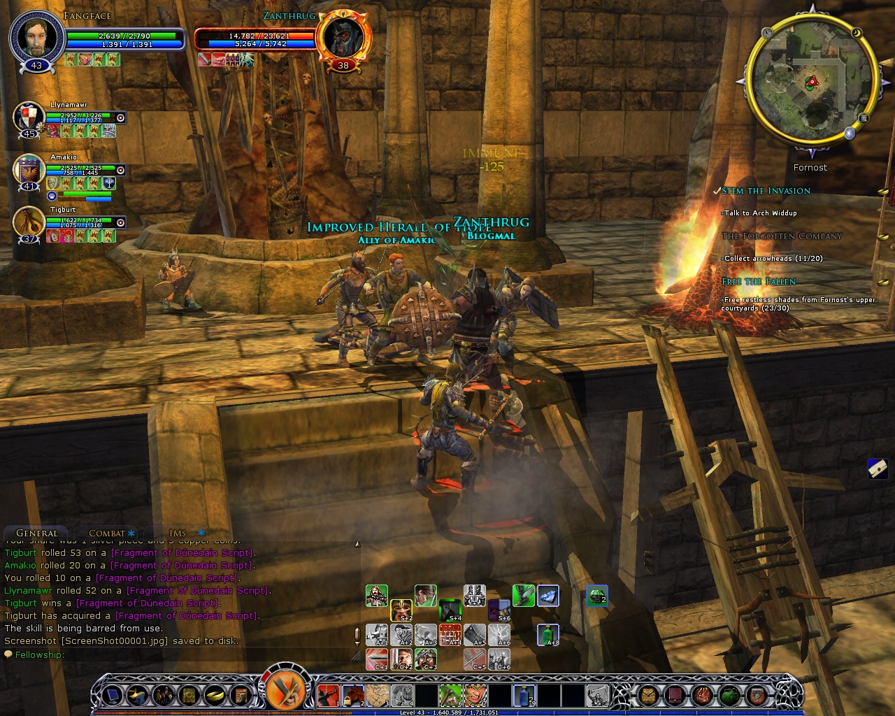 Some big orc got smacked by BL.