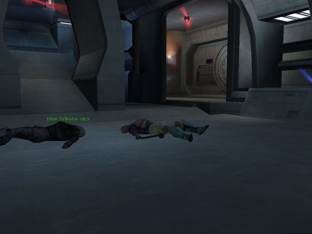 Escape pod in background