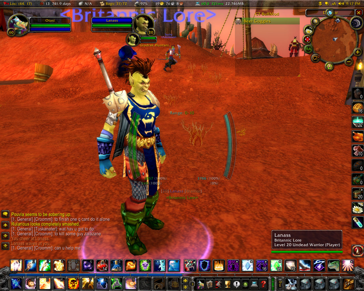 Lanass, after a couple of drinks at the brewfest