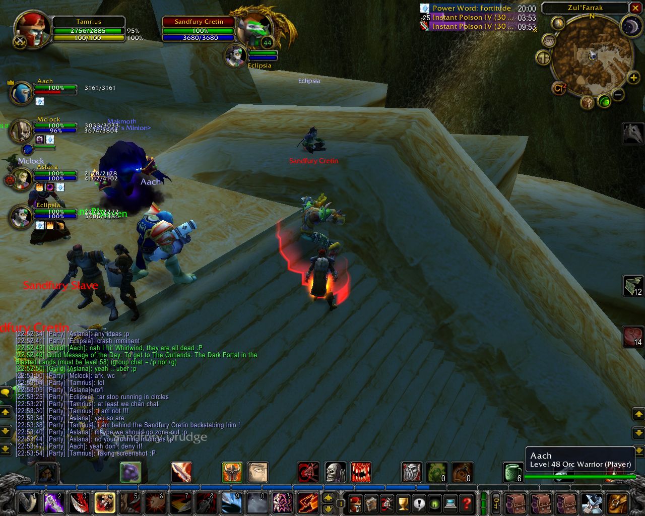 And i was Backstabing and not running!